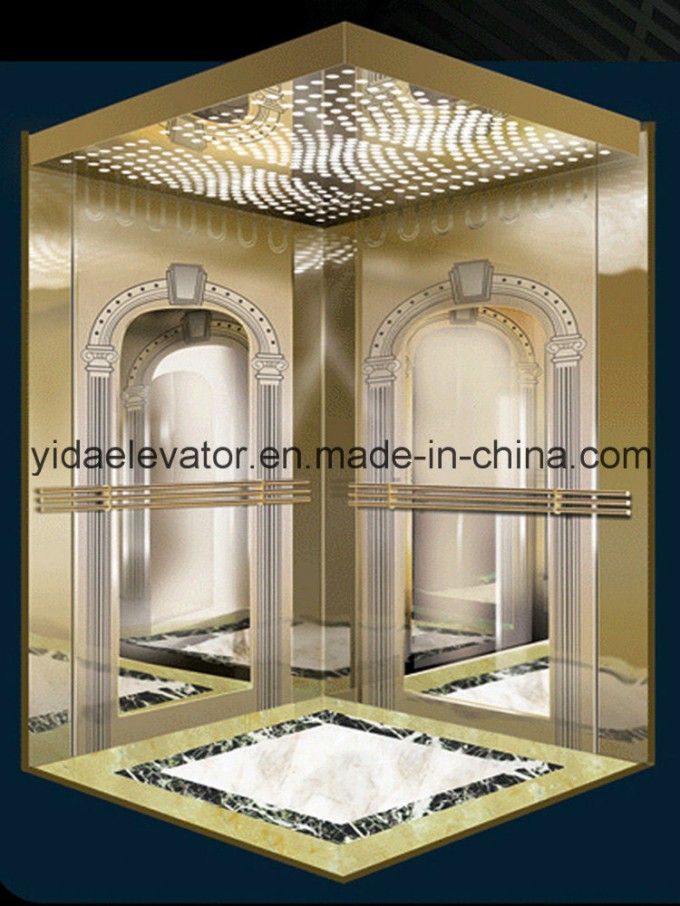Passenger Elevator with Etched Mirror Wells (JQ-B019) Image1