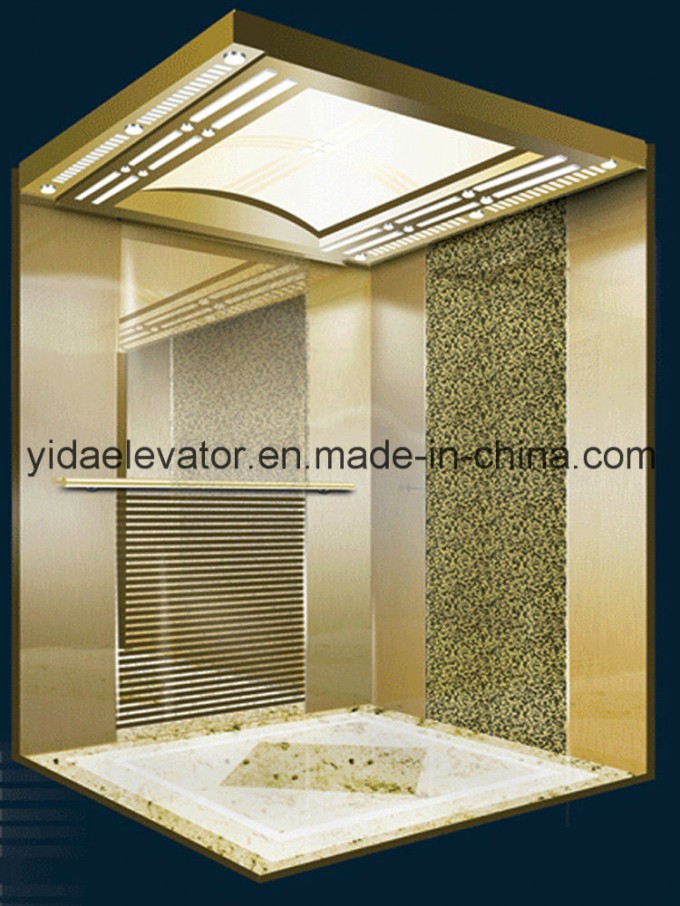 Passenger Elevator with Mirror Etched Stainless Steel (JQ-B025) Image1