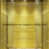 FUJI Mirror Etched Stainless Steel Passenger Elevator (JQ-B012)