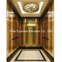 Passenger Elevator with Golden Mirror Stainless Steel