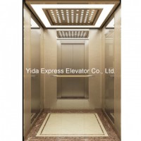 Gearless Passenger Elevator with Bronze Mirror Stainless Steel