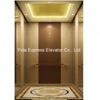 Gearless Passenger Elevator with Marble and Beveled Glass Mirror