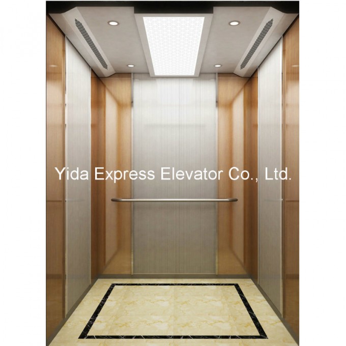 Passenger Elevator with Laminated Steel and Mirror Stainless Steel Image1