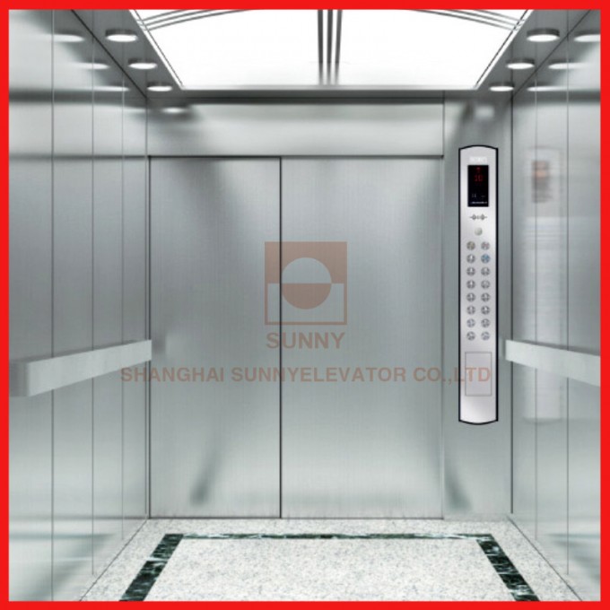 Speed 1~2.5m/S Low Noice and Safe Hospital Elevator Image1