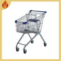 Herringbone 4 Wheels Steel Mall Shopping Trolley