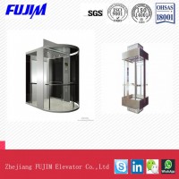 Indoor Sightseeing Elevator for Shopping Mall with Outer Glass Cover