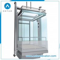 Economic Sightseeing Lift, Panoramic Elevator with Vvvf Control