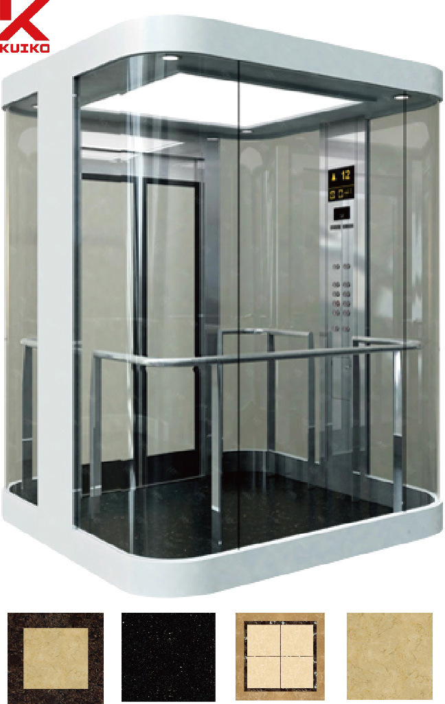 Sightseeing Elevator with Double Door Slides Image1