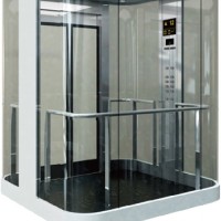 Sightseeing Elevator with Double Door Slides
