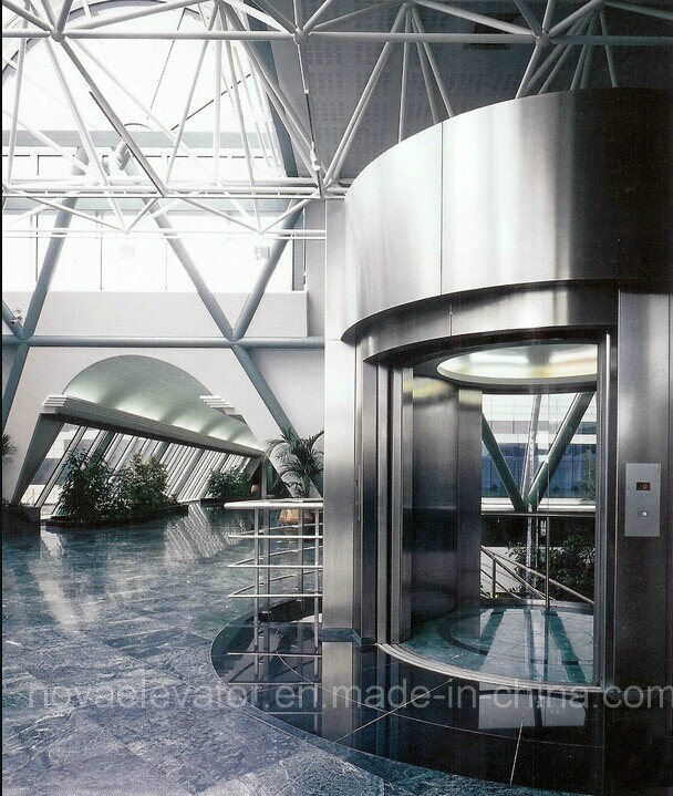 Gearless Elevator Machine Sightseeing Lifts and Elevators with Vvvf Control Image1