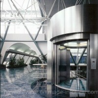 Gearless Elevator Machine Sightseeing Lifts and Elevators with Vvvf Control