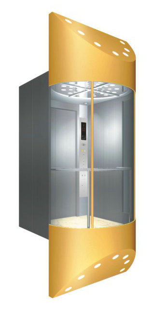 Panoramic Elevator with Glass Cabin for Sightseeing Image1