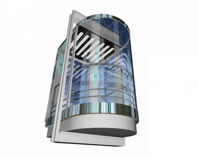 Panoramic Elevator, Sightseeing Elevator with Small Machine Room (XNG-005) Image1