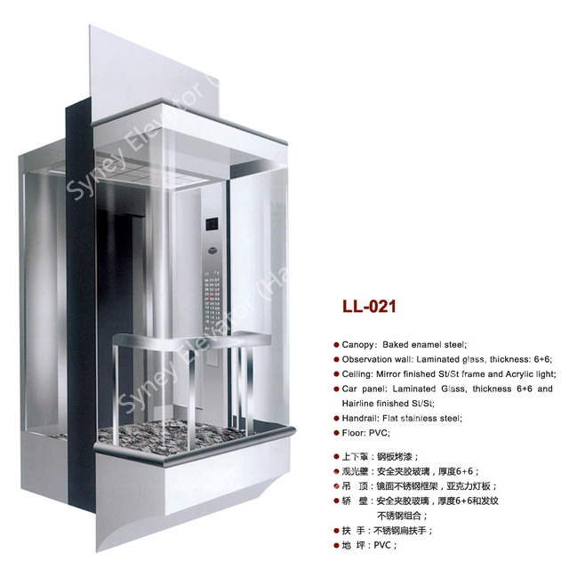 Sightseeing Elevator with Square Cabin (LL-021) Image1