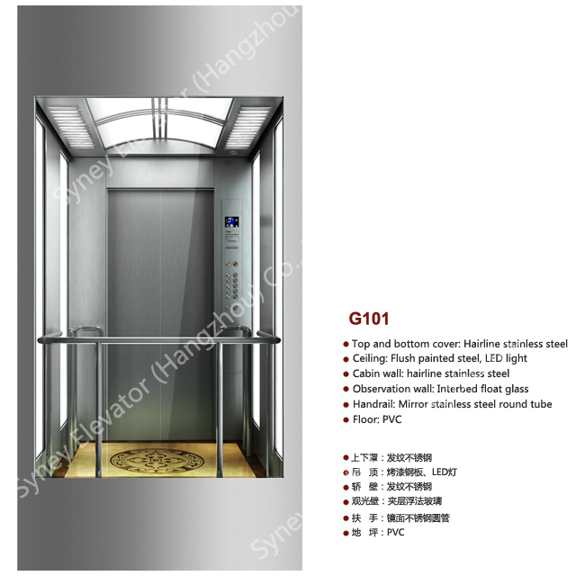 Square Glass Panoramic Elevator for Sightseeing (G101) Image1