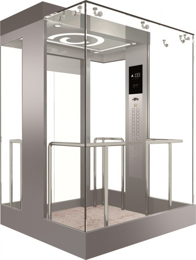 Vvvf Panoramic Elevator Without Machine Room Image1