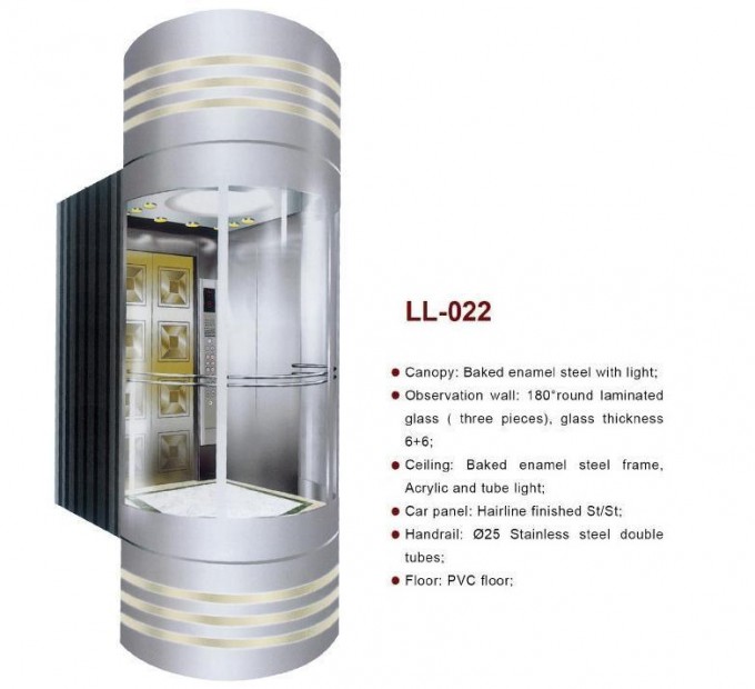Observation Lift, Sightseeing Elevator with High Quality (LL-022) Image1