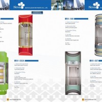 800kg~1000kg, 1.0m/S~1.75m/S Overall Sight Observation Panoramic Elevator