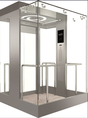 Vvvf Control Panoramic Elevator with Machine Room Image1