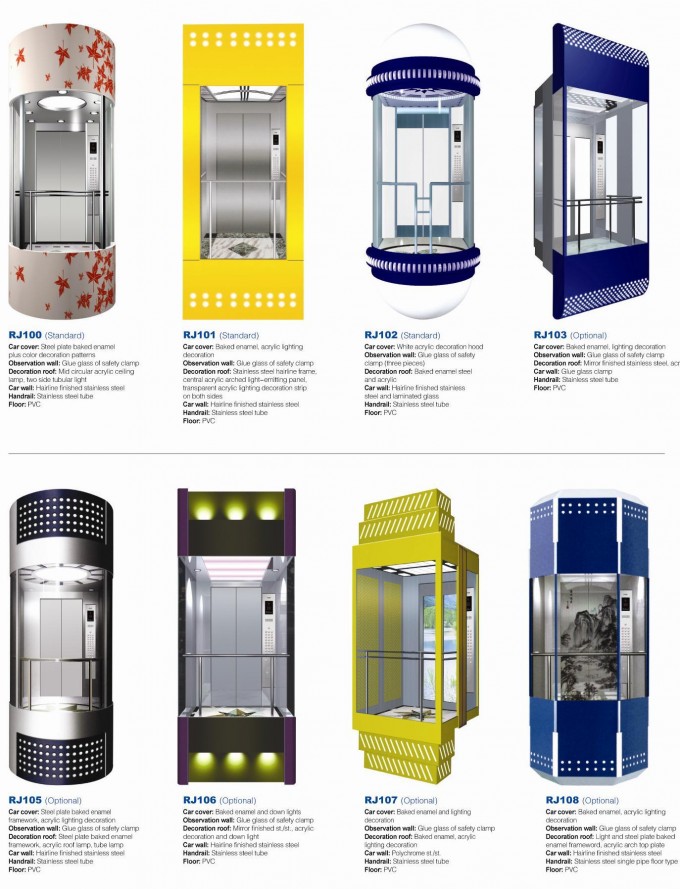 Panoramic Elevator with Small Machine Room Image1