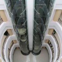 Gearless Small Machine Room Sightseeing Elevator Lift