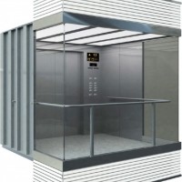 1350kg Sightseeing Elevator with Small Machine Room