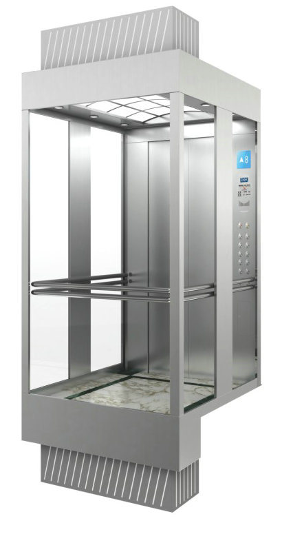 China Supplier High Quality All Glass Sightseeing Elevator Image1