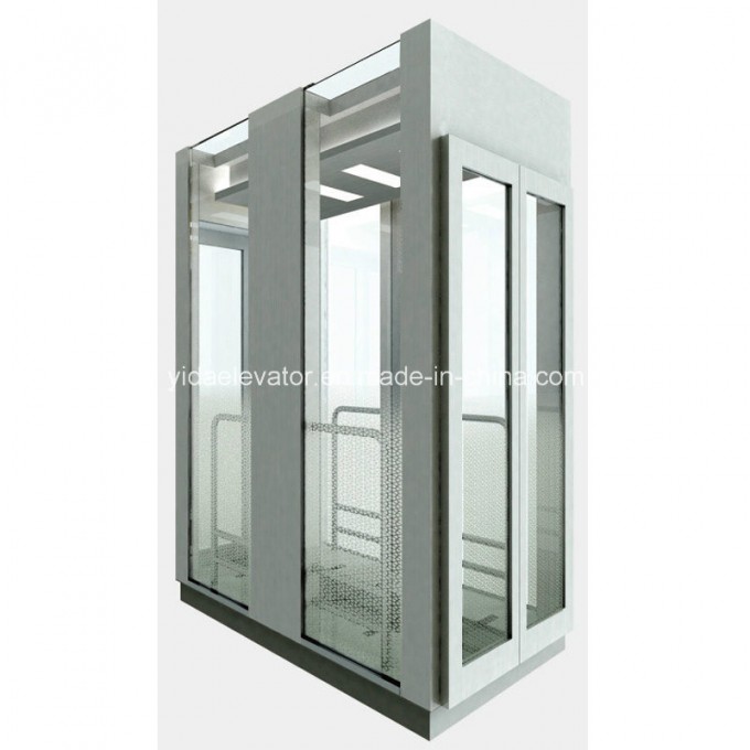Hsgq-1418-Square Type Sightseeing Elevators with Full Glass Cabin Wall Image1