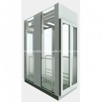Hsgq-1418-Square Type Sightseeing Elevators with Full Glass Cabin Wall