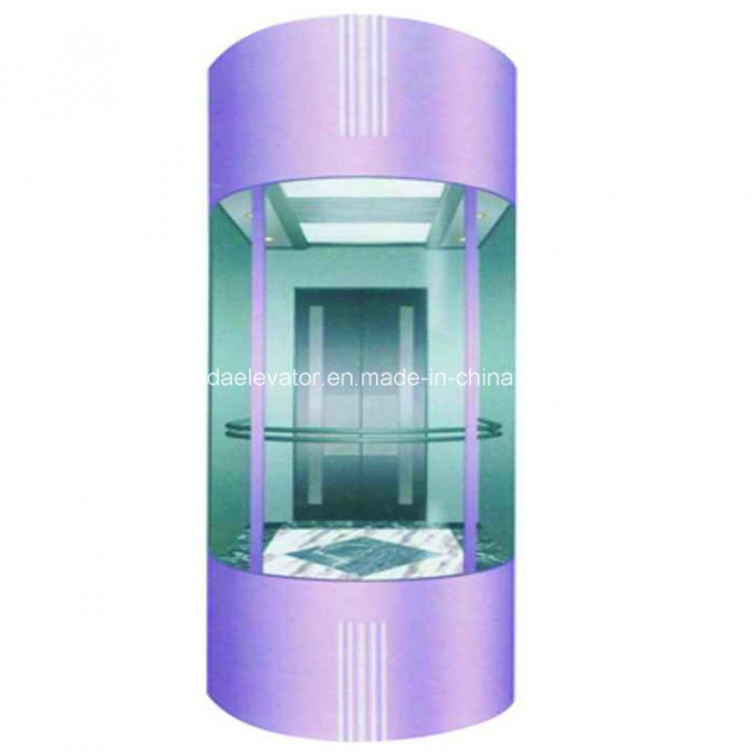 Machine Room Sightseeing Elevators with Full Glass Cabin Wall Image1