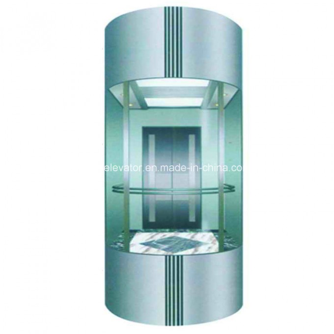 Machine Roomless Sightseeing Elevators with Full Glass Cabin Wall Image1