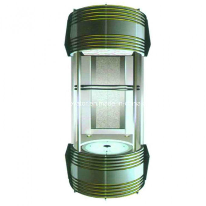Modern Type Sightseeing Elevator with Small Machine Room Image1