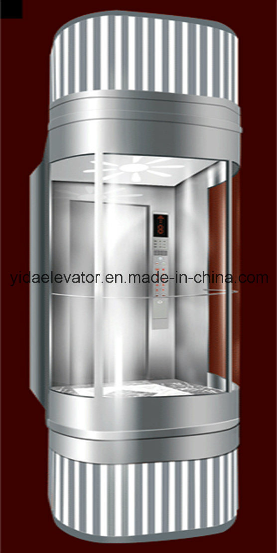 Panoramic Elevator with Hairline Stainless Steel (JQ-A006) Image1