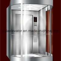 Panoramic Elevator with Hairline Stainless Steel (JQ-A006)