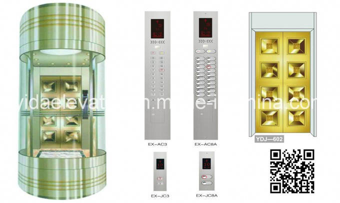 Machine Room Sightseeing Elevators with Good Quality and Competitive Price Image1