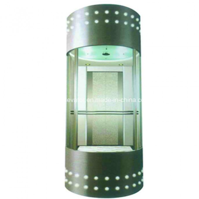 Luxury Sightseeing Elevator with Small Machine Room Image1