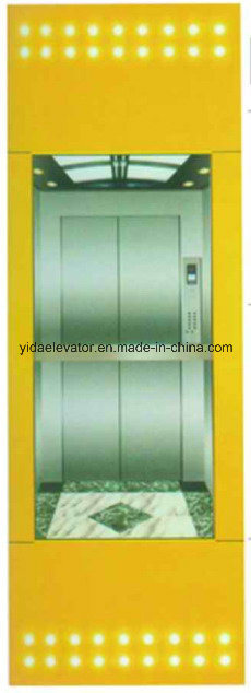 Square Type Panoramic Elevator with Rear Wall in Glass Image1