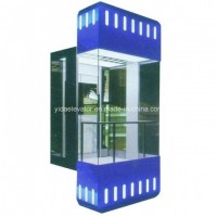 Machine Roomless Panoramic Elevators with Full Glass Cabin Wall