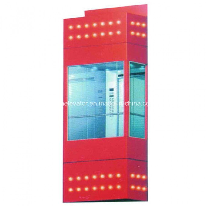 Luxury Panoramic Elevator with Small Machine Room Image1