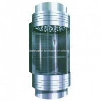 Machine Room Panoramic Elevators with Full Glass Cabin Wall