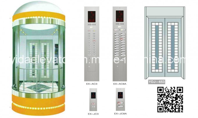 Machine Room Panoramic Elevators with Good Quality and Competitive Price Image1
