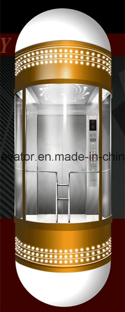 Capsule Type Panoramic Elevator with Glass Cabin Wall Image1