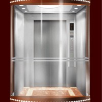 Panoramic Elevator with Semi-Circle Rear Wall