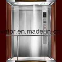 Square Shape Panoramic Elevator with 3 Sides Glass