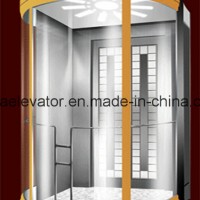 Capsule Panoramic Elevator with Colorful Light