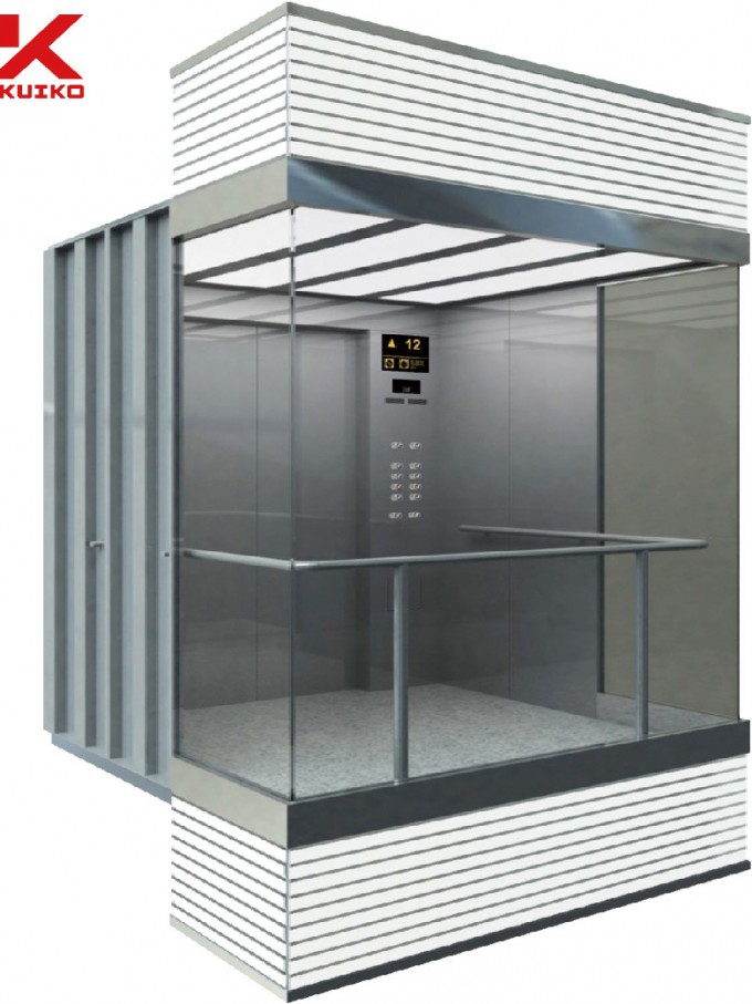 Fantastic Panoramic Elevator with Center Opening Door Image1