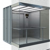 Fantastic Panoramic Elevator with Center Opening Door