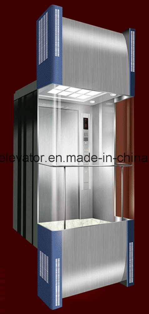 Square Shape Panoramic Elevator with 3 Sides Glass (JQ-A034) Image1
