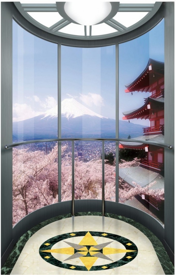 Landscape Elevator with Glass Cabin Image1