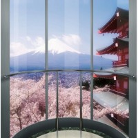 Landscape Elevator with Glass Cabin